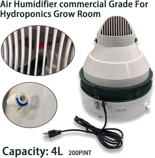 200 Pint Air Humidifier commercial Grade Fog Mist For Hydroponics Grow Room NEW